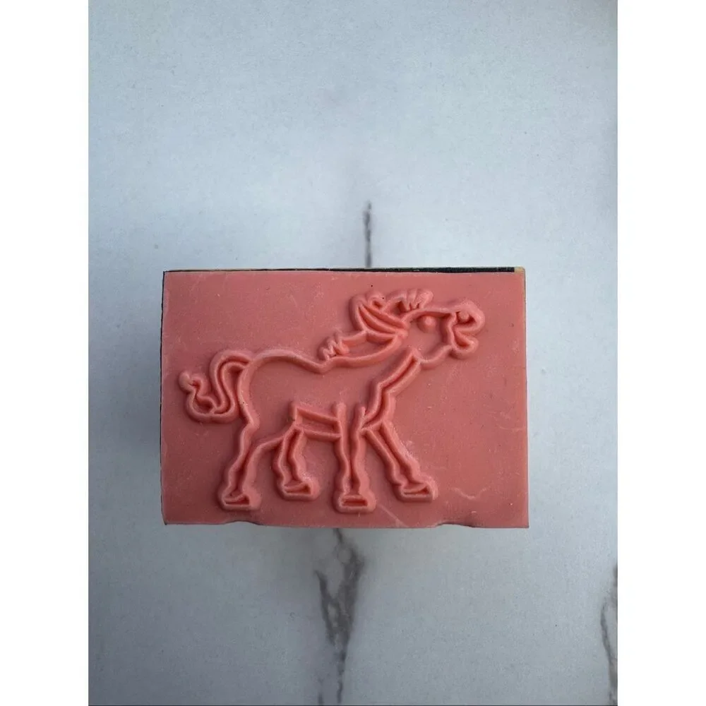 New Cartoon Donkey Rubber Stamp